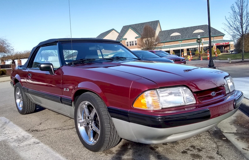 Cabernet Red 1989 Mustang LX Convertible