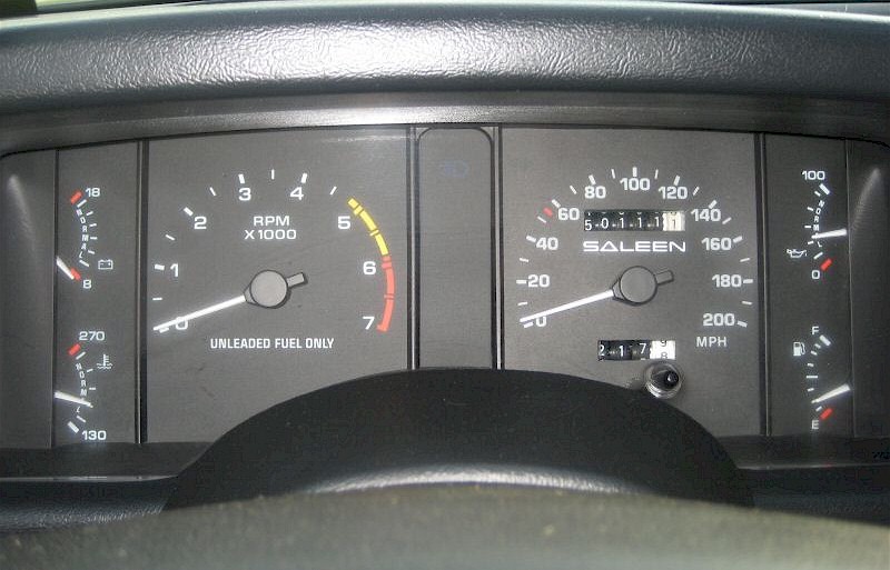 Saleen 200mph Speedo