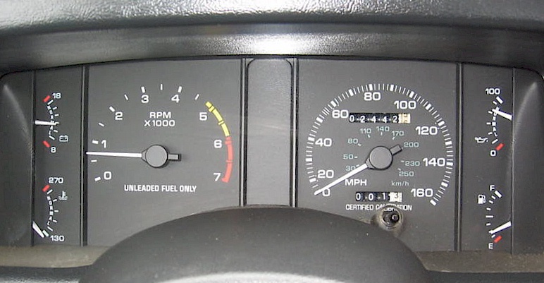 1990 Mustang SSP Dash