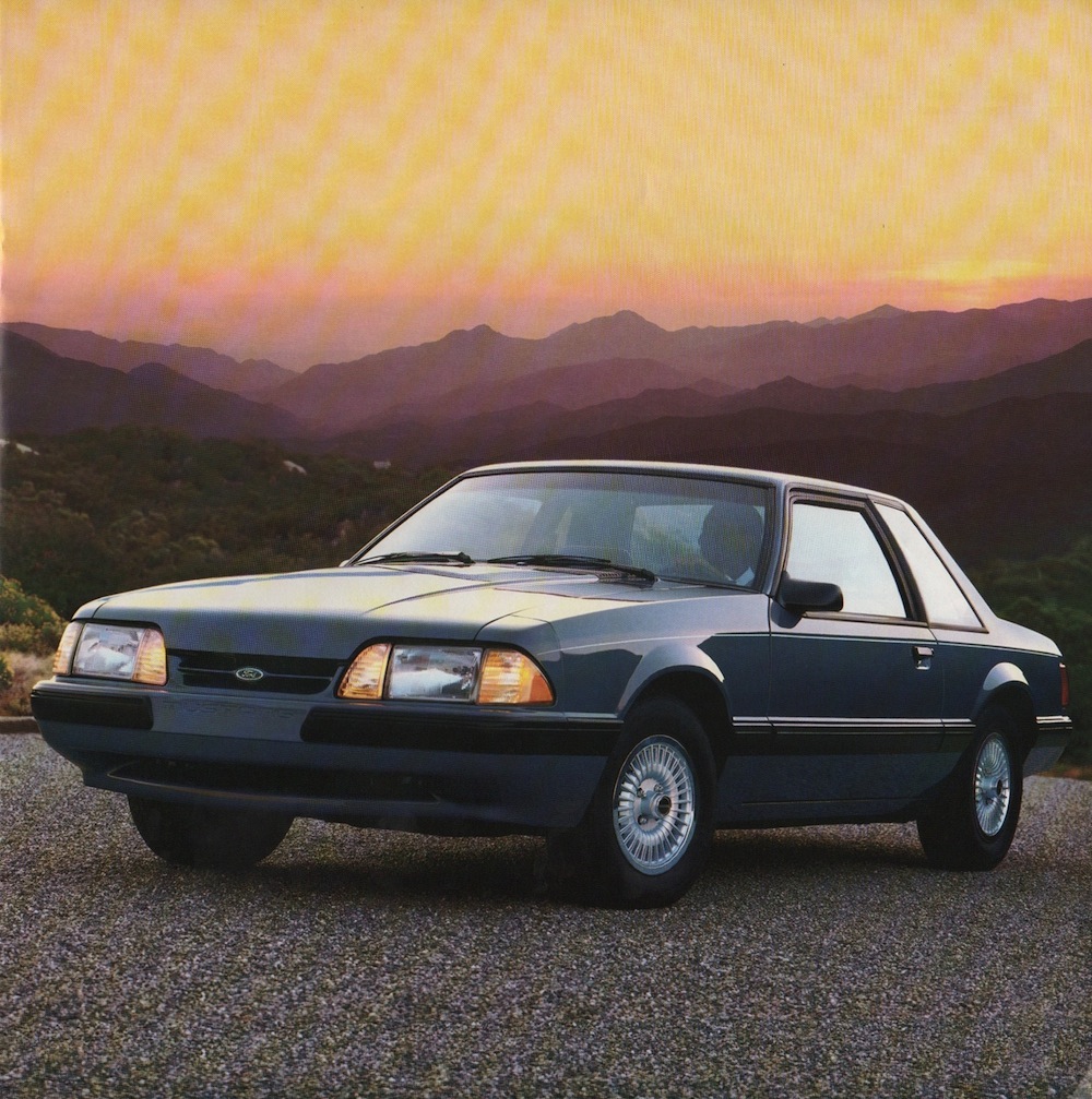 Twilight Blue 1990 Mustang LX Coupe