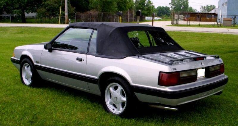 Titanium Frost 1991 Mustang 5.0L LX Convertible