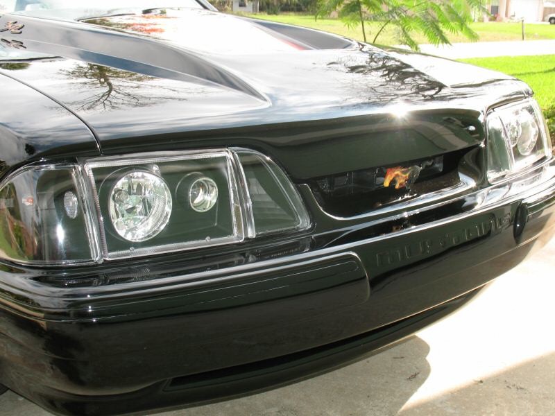 Modified Black 1991 Mustang LX Convertible