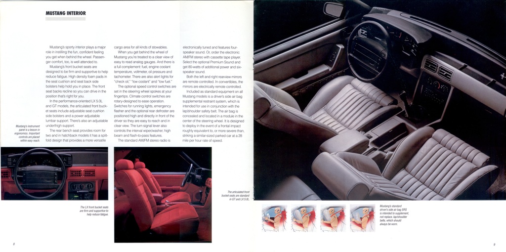 1991 Ford Mustang Promotional Booklet