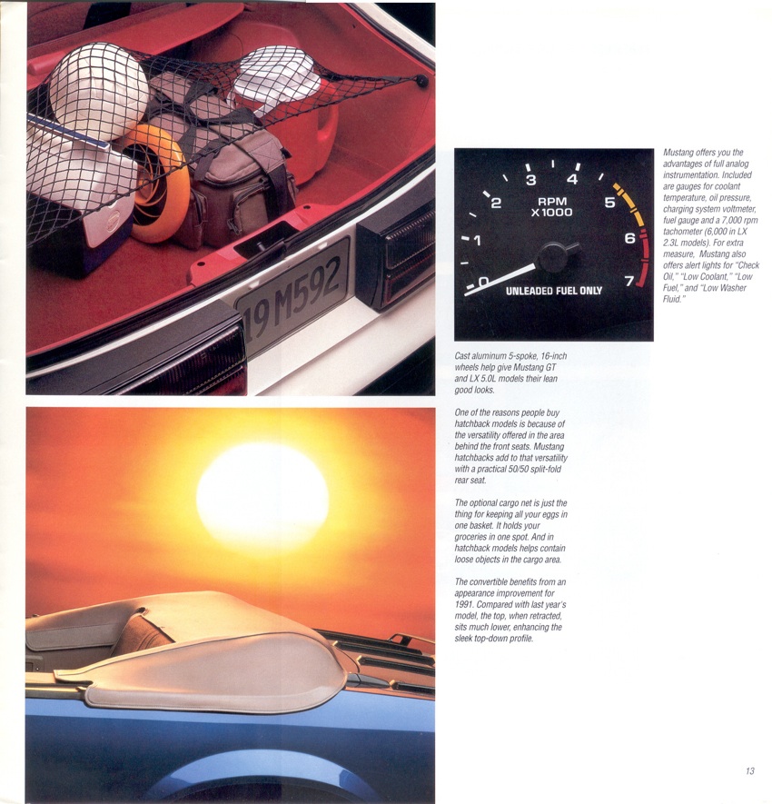 1991 Ford Mustang Promotional Booklet