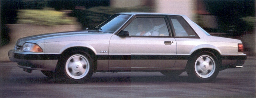 Titanium Frost 1991 Mustang LX Coupe