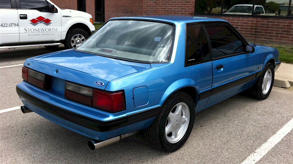 Bimini Blue 1991 Mustang LX