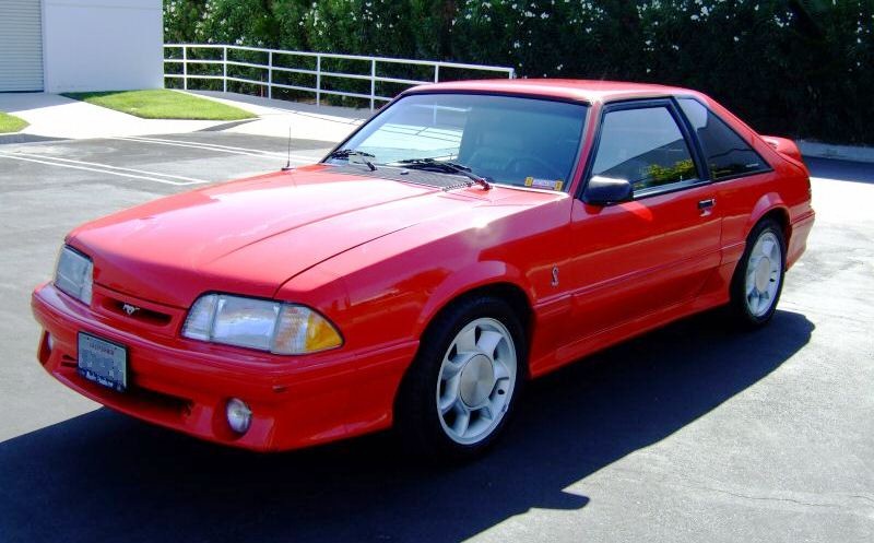Vibrant Red 1993 Mustang Cobra