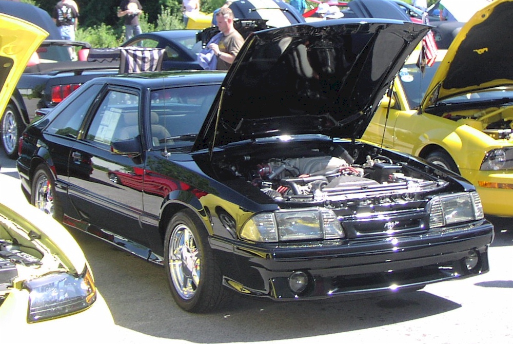 Black 1993 Mustang GT Hatchback