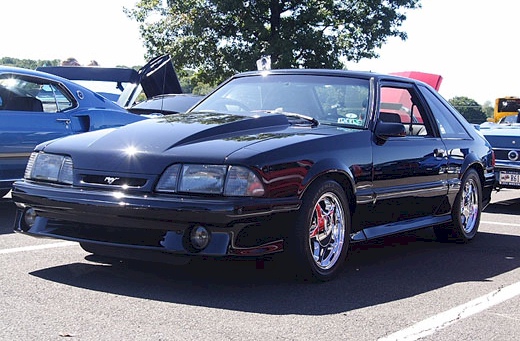 Black 93 Mustang GT Hatchback