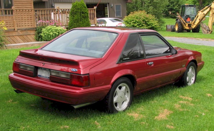 Electric Red 93 Mustang LX Hatchback