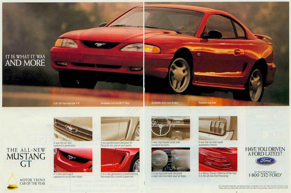 1994 Mustang GT Ad