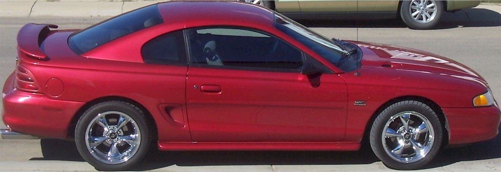 Red 1994 Mustang GT