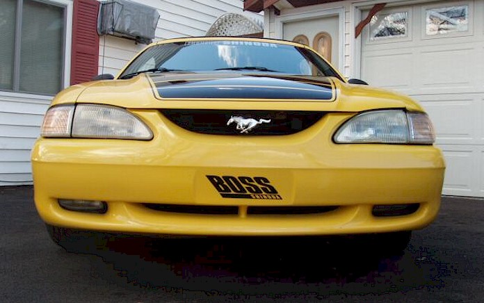 Canary Yellow 1994 Modified Mustang GT Convertible