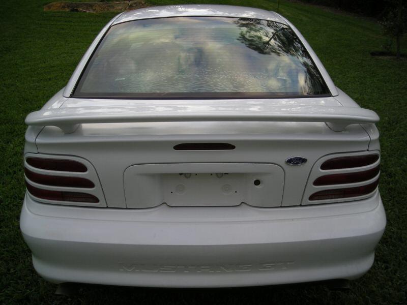 Crystal White 1995 Mustang GT Coupe