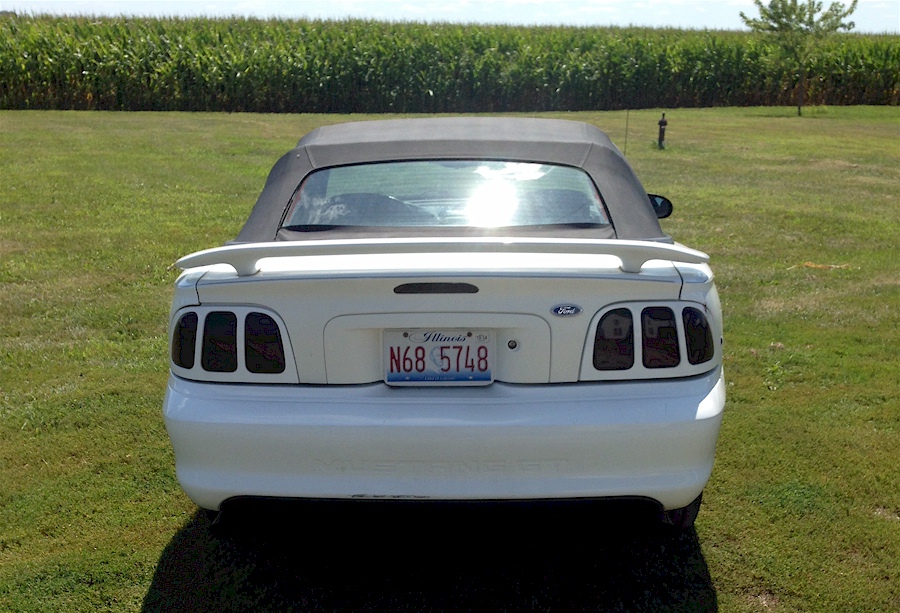 Crystal White 1996 Mustang GT Convertible