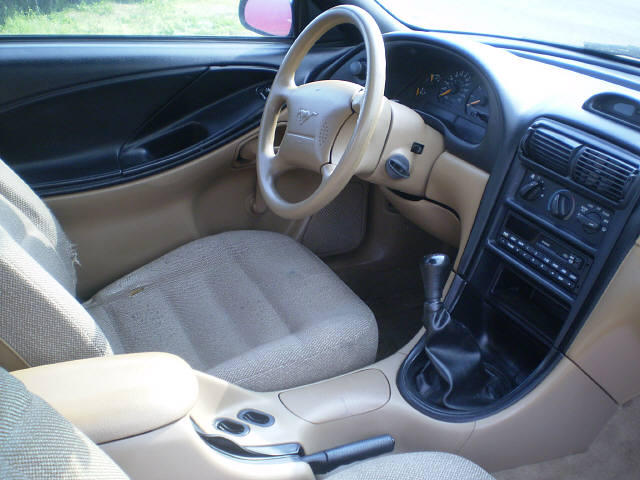 Tan Interior 1996 Mustang V6 Coupe