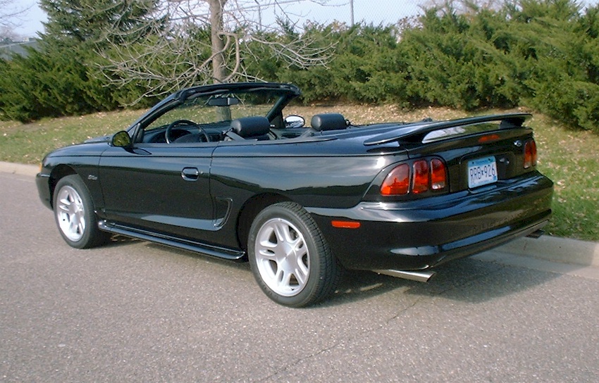 Black 1998 Mustang GT Convertible