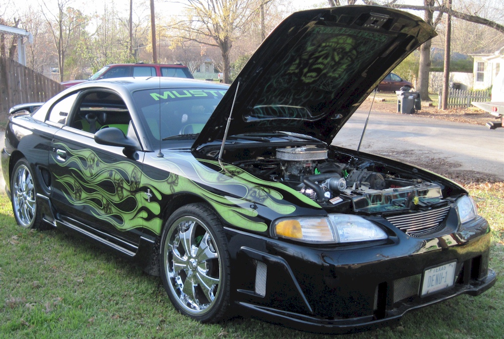 Black 1998 Mustang
