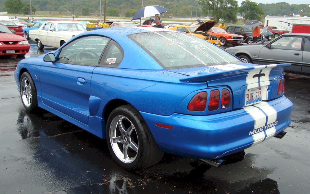 Bright Atlantic Blue 1998 Mustang