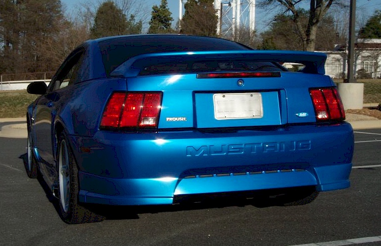 Bright Atlantic Blue 1999 Mustang Roush