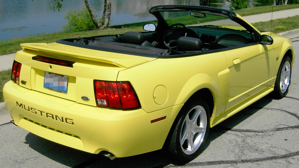 Zinc Yellow 2000 Mustang GT Spring Feature Convertible