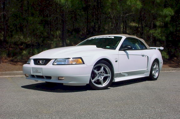 Crystal White 2000 Mustang GT Steeda Convertible