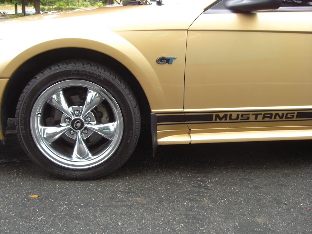 Custom Wheels and Mustang Rocker Panel Stripe