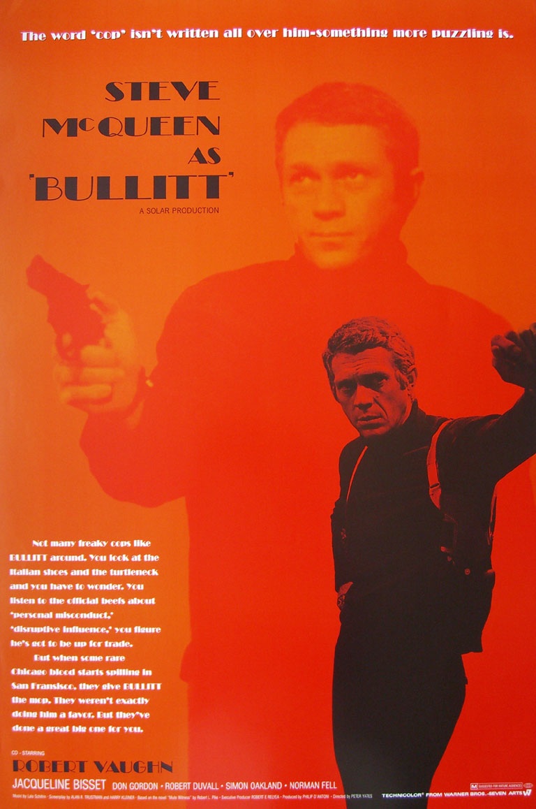1968 Bullitt Movie Poster