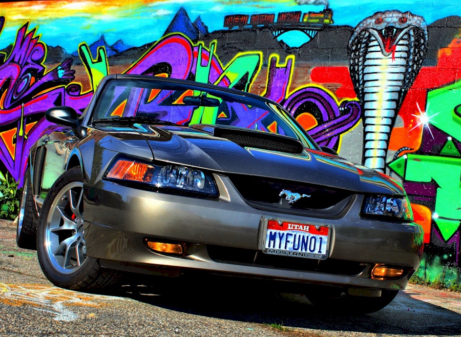 Mineral Gray 01 Mustang GT Convertible