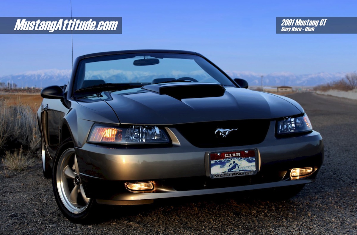 Mineral Gray 2001 Mustang GT convertible