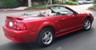 Laser Red 2001 Mustang convertible