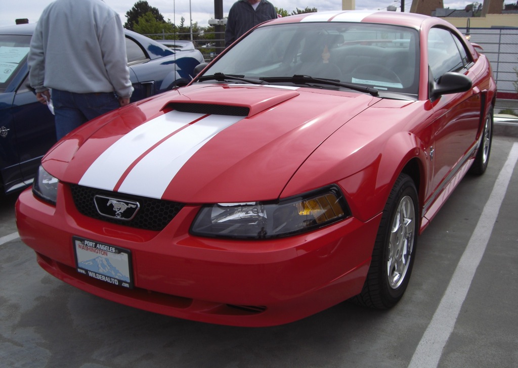 Laser Red 2001 Mustang V6 Coupe