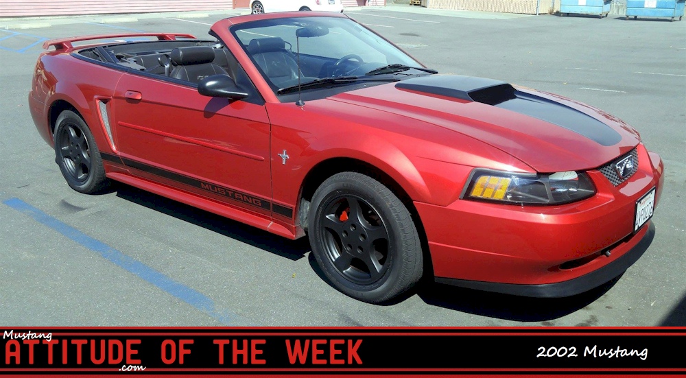 Laser Red 2002 Mustang Convertible