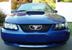 2003 Sonic Blue Mustang front end