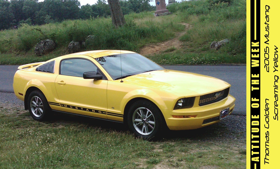Screaming Yellow 2005 Mustang
