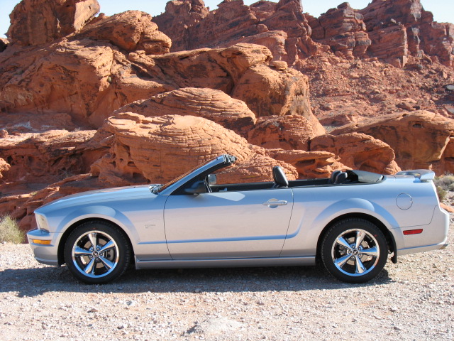 Satin Black 05 Mustang GT Convertible