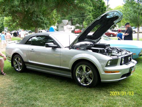 Satin Black 05 Mustang GT Convertible