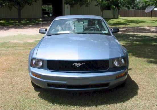 Blue 2005 Mustang