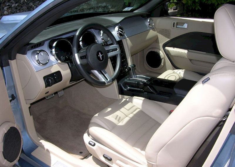 Blue 2006 Roush Mustang