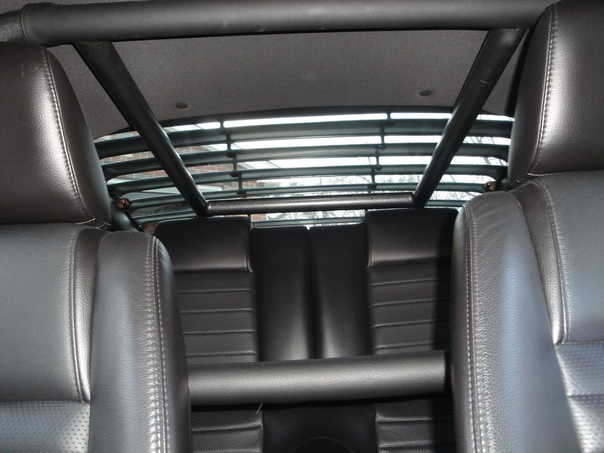 back seat and roll bar