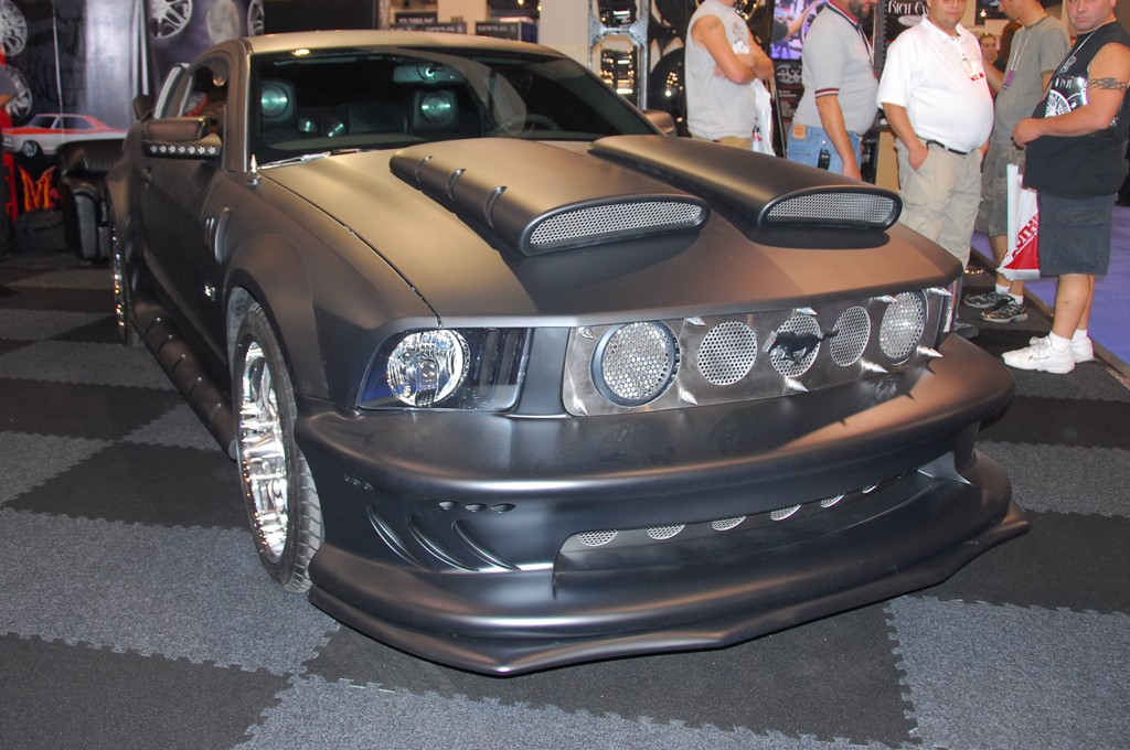 Flat Black Custom 2008 Mustang from 2007 SEM
