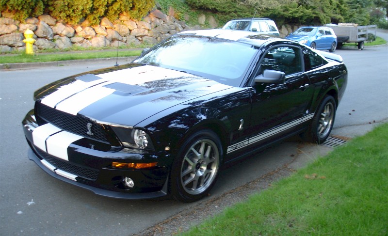 2008 Black Shelby GT500 Mustang Coupe