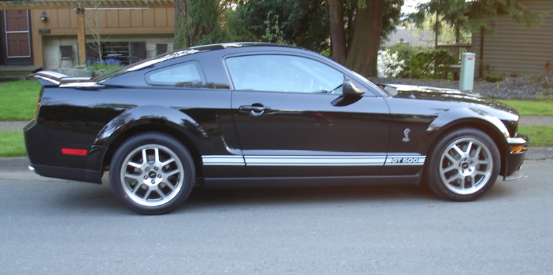 2008 Black Shelby GT500 Mustang Coupe