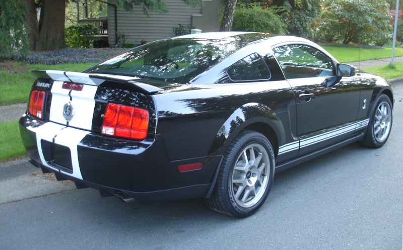 2008 Black Shelby GT500 Mustang Coupe
