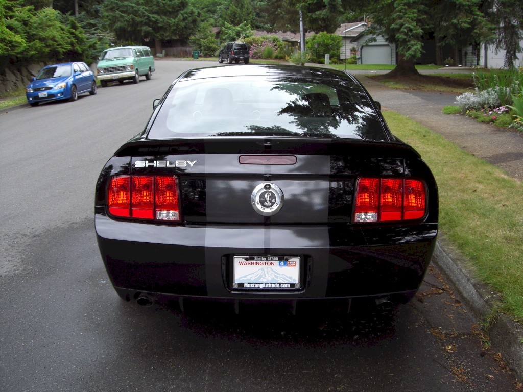 Black 2008 Shelby GT 500 Coupe