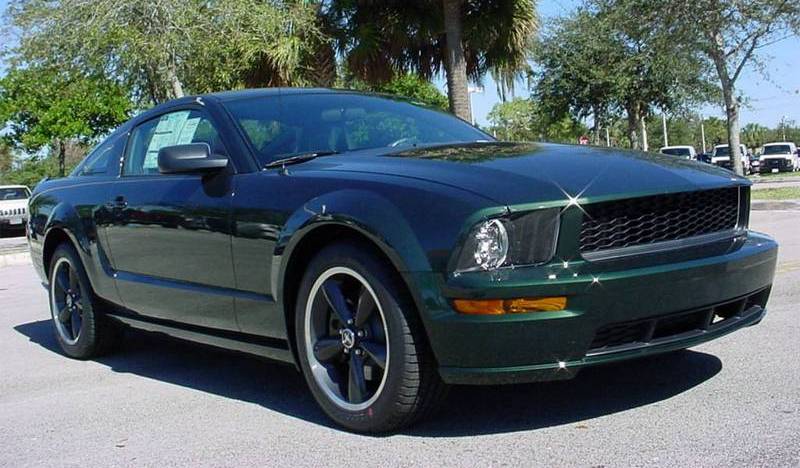 Dark Highland Green 2008 Mustang Bullitt Coupe