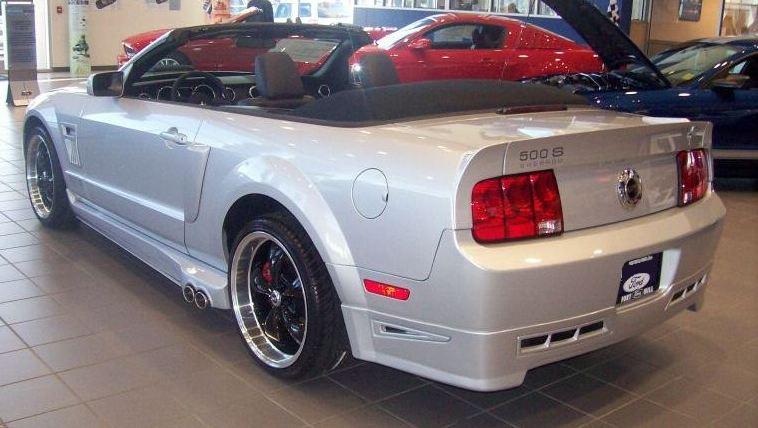 Silver 2008 Mustang GT Sherrod 500 Convertible