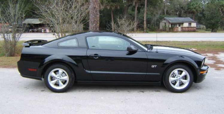 Black 2008 Mustang GT Coupe