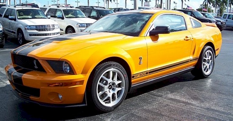 Grabber Orange 2008 Shelby Mustang GT500 Coupe