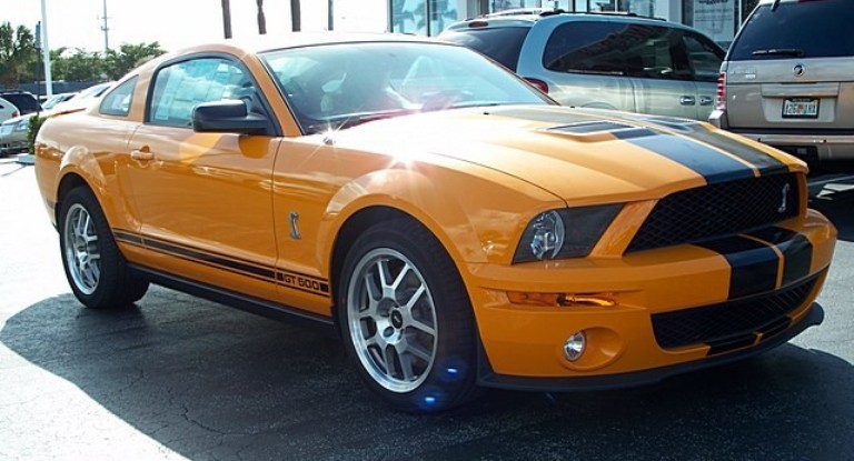 Grabber Orange 2008 Shelby Mustang GT500 Coupe